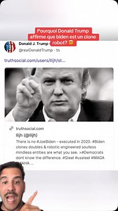 Trump affirme Biden robot clone #biden #trump #clones | Samy Scoop