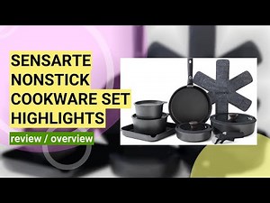 Reviewing the SENSARTE 17-Piece Nonstick Cookware Set with Detachable Handles