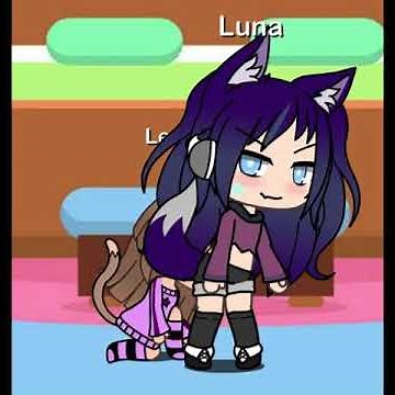 *GACHA FART!!* Luna the wolf giantess farts on leah the cat 💖💖