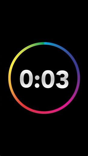 ⏱️3 Second Countdown Timer with Clock Ticking Sound & Finish Ding 🔔