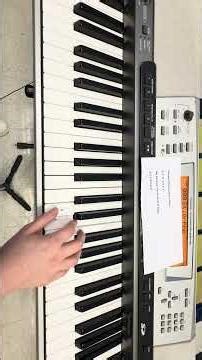 Piano practice for the song Grumpy Monkey