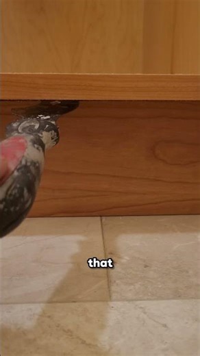 Toe Kick Trick 👣 Fix Those Gaps Like a Pro! #carpentry #diy #shorts