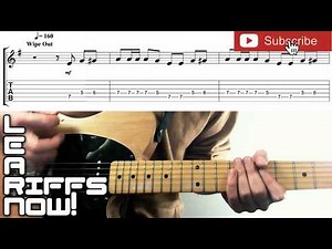 WIPEOUT Guitar Riff Surfaris 🏄 With Tab