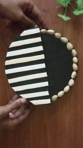 DIY wall shelf from cardboard #diy #shortsfeed #walldecor #wallshelves#cardboardcraft #craft