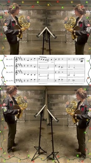 Short & sweet horn quartet. Merry Christmas! #christmas #music #musiciansofyoutube #frenchhorn