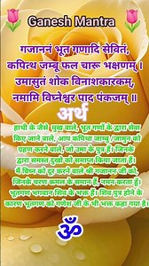 gajananam भूत gadadi sevitam ।। #ganesha #mantra #shloka #trending #ganesh #lyrics #lyricvideo