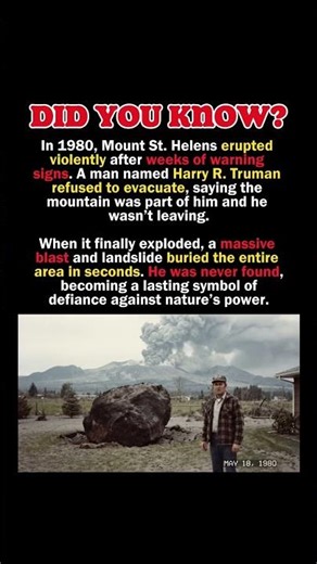The Guy who REFUSED to Escape the Volcano Eruption (got buried)