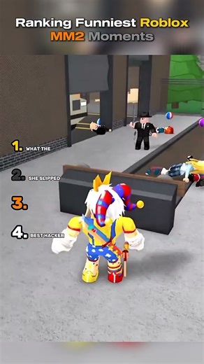 Ranking Funniest Roblox MM2 Moments #roblox #shorts