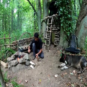 26K views · 507 reactions | 7 Days SOLO SURVIVAL CAMPING In RAIN Forest. Building a WOOD and ROCK 2 STOREY SHELTER. Cooking | Primitive wilds Life | Facebook