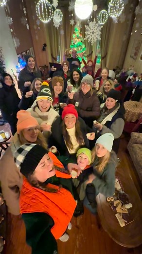 TipsEve 2025 the biggest and best yet 💛 Wishes on the wishing tree Caroling Night caps in the igloo I’d say my cup is full but it definitely was emptied multiple times 😆 #tipseve | Bear and Fox Apparel