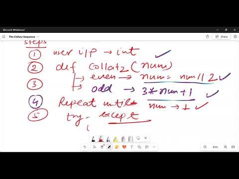 Collatz Sequence Program in Python Module 1