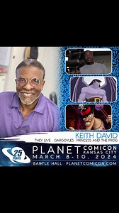 His voice work as Spawn and Goliath is legendary, his screen roles make move going memories, we can’t wait for fans to be able to meet entertainment industry icon Keith David at Planet Comicon Kansas City’s 25th Anniversary March 8-10, 2024. Tickets are available at Planetcomicon.com | Planet Comicon Kansas City