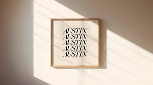 Austin Texas Art Print: Minimalist Wall Decor (digital Download) - Etsy