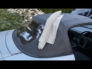 How to protect plastic rear Miata window using “The Towel Trick”