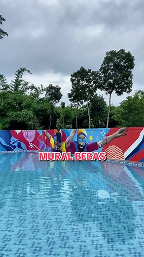 Buat yang pengen tau tempatnya @Duwet Waterpark Enak bener dapet klien begini. Selanjutnya kita akan cat tembok sebelahnya. Tema anak2, selebihnya