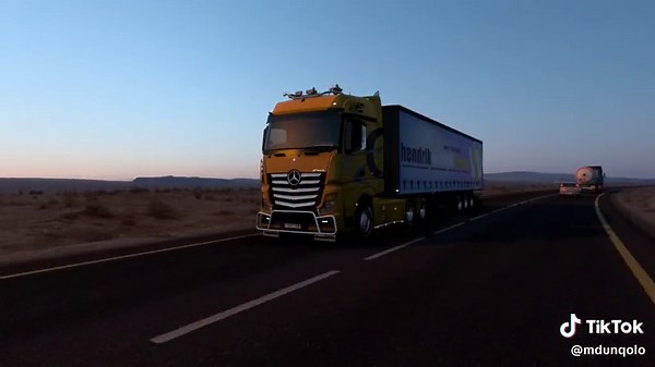 Chasing Sunsets in Euro Truck Simulator 2