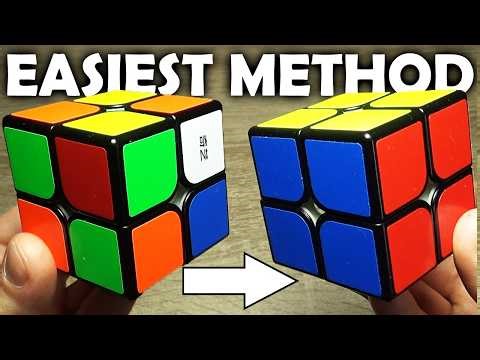 2x2 Rubik's Cube How To Solve • Beginners Tutorial • QUICKEST and EASIEST Method There Is!