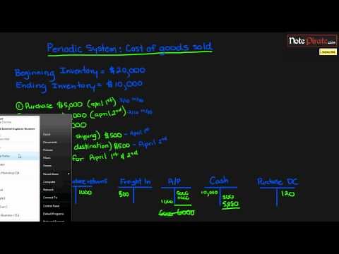 Periodic Inventory System and the Multiple Step Income Statement (Financial Accounting Tutorial #34)