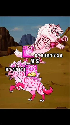 🔥Sybertyga vs Hyanite battle #dynamonsworld #shorts