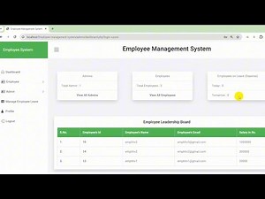 PHP & Mysql - Employee Management System source code download free