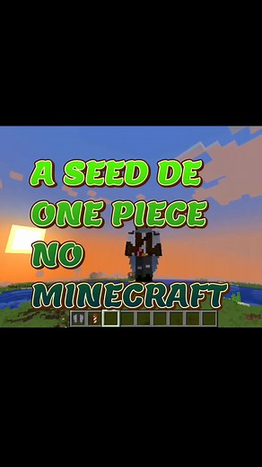 A SEED DE ONE PIECE NO MINECRAFT!! #minecraft #minecraftbedrock #seed #onepiece #onepieceanime