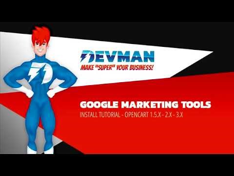 01 Install tutorial - Google Marketing Tools Opencart 1.5.X - 2.X - 3.X
