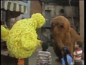Classic Sesame Street - Big Bird And Snuffy Goes To The Park 1978