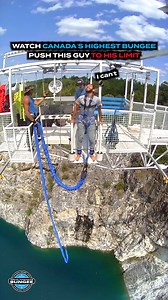 He did a full set of squats before jumping 🤣 This legendary water dip bungee is coming to the Eastern USA this spring 🇺🇸 We’ve been operating Canada’s Highest Bungee for over 30 years. This season, we’re bringing the thrill to Harpers Ferry, WV with our newest location.Our first 1,000 jumps are 17% off! Get your Priority Pass on the The Great Bungee Company website today while supplies last. #bungeejumping #greatbungeecompany #greatcanadianbungee #westvirginia #baltimore #dc #philadelphia #pe