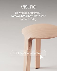 Download our Tomaya Stool KeyShot asset for FREE today. Our ready-to-render KeyShot products and scenes will help take your renders to the next level. Here are a few more reasons why Visune should be your go-to when it comes to KeyShot rendering. ✅ Eye-catching Studios ✅ Photo-realistic Interiors ✅ Built by designers ✅ Pre-configured, optimised settings ✅ Compatible with KeyShot 10 onwards Interested in trying more of our products? Explore our wide range of assets today. Learn more: visune.io | 