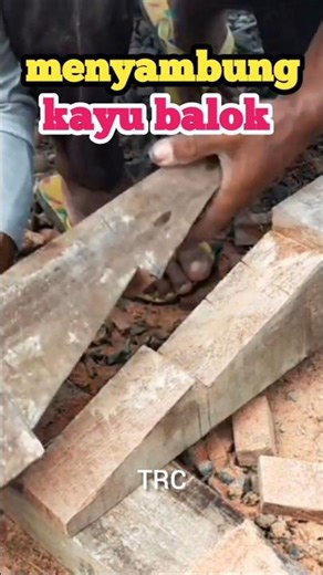 cara tukang menyambung kayu balok