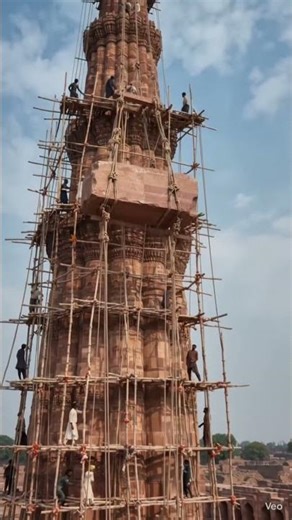 How Qutub Minar was REALLY built #aiuniverse #history #qutubminar