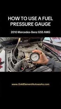 HOW TO USE A FUEL PRESSURE GAUGE - Mercedes G Wagon