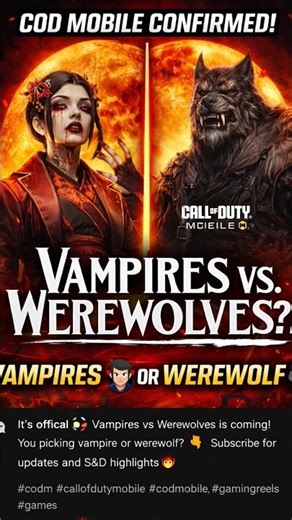 COD Mobile JUST CONFIRMED THIS… 🧛‍♂️🐺 (Vampires vs Werewolves!)