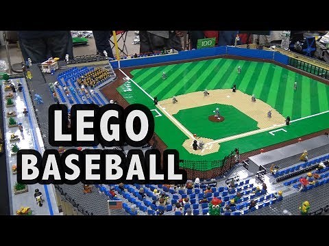 Custom LEGO Baseball Stadium | Philly Brick Fest 2017