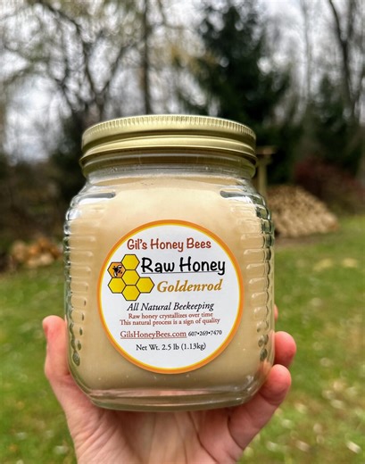 Raw Goldenrod Honey Bundle, 2.5 Lb Jars, Light Fall Varietal, NY Made - Etsy