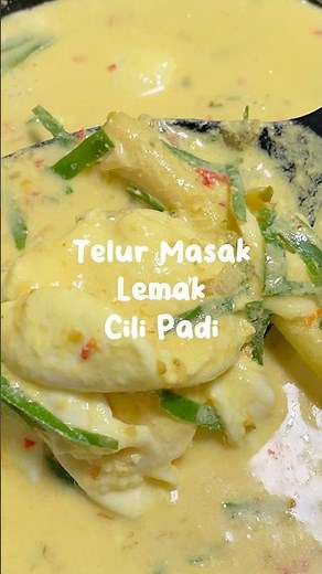 TELUR MASAK LEMAK CILI PADI MUDAH DAN SEDAP