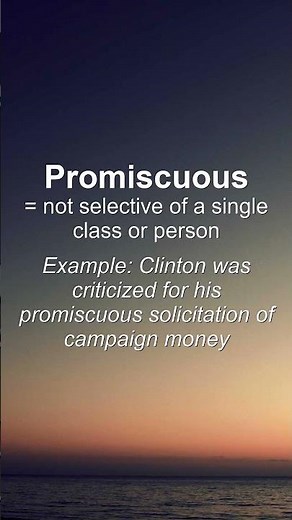 Word of the Day: Promiscuous #Shorts