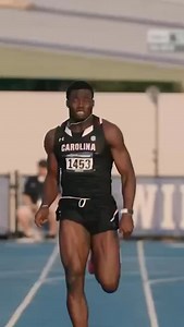 WR sprinter = unstoppable. South Carolina’s dual-sport athlete Nyck Harbor put his speed on display ALWAYS. #NCAATF | NCAA Track & Field