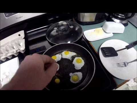 Pan Fried Quail Eggs