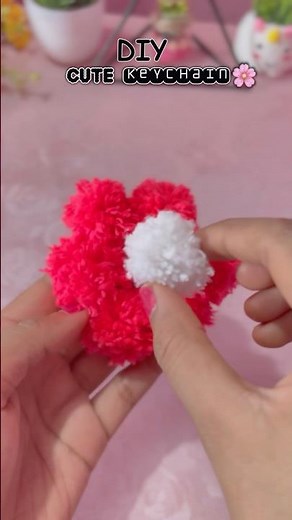 DIY flower keychain | #diy #craft #handmade #keychain #shorts #easy