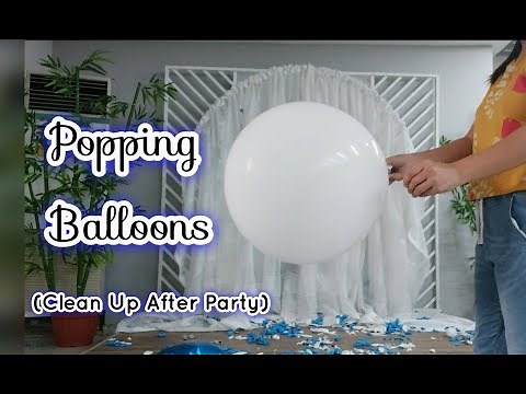 POPPING BALLOONS 5 | Clean Up After Party | Batty Balloons