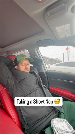 This nap didn't go as planned 😅 #fail #car #funny
