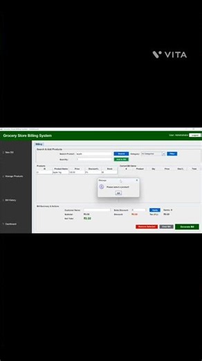 🚀 Grocery Store Billing System — built from scratch! 🧾💻A complete Java Swing desktop app .