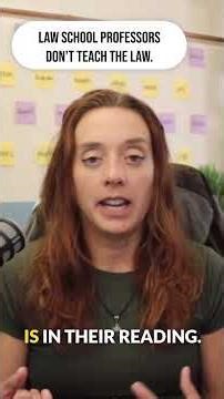 Law School Professors Do Not Teach the Law Part 7