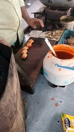 spring roll street food #shortvideo #viral #trending #spring #rolls #delhi