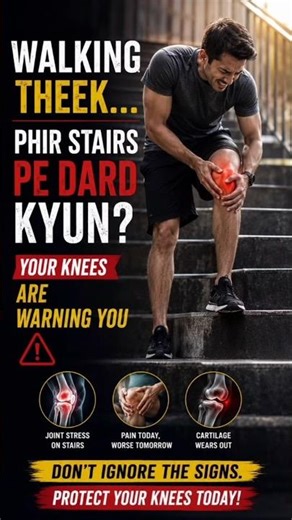 Stairs Chadhte Hi Knee Pain? Ignore Mat Karo ⚠️ #physiotherapy #bestphysiotherapy