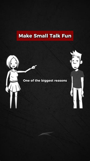 Stravity | Self-Improvement on Instagram: "Small talk feels boring only when you stay in logic mode. Add emotion and playfulness and it becomes fun instantly. Free Confidence Guide with 16 actionable tips, link in bio 📘"