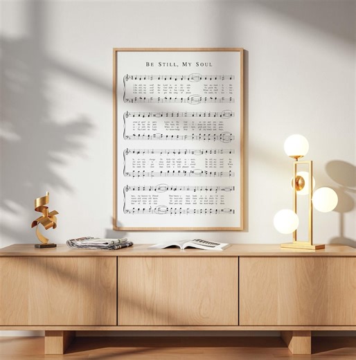 Be Still My Soul Hymn Sheet Music, Printable Wall Art, Christian Piano Decor, Christian Print Download, Hymn Art, 8x10, 11x14, 16x20, 24x36 - Etsy UK