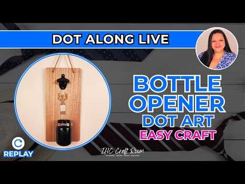 DIY Dot Painted Bottle Opener Board: Handmade Father's Day Gift