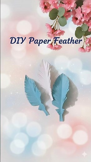 DIY Paper Feather 🪶 | Easy Feather Decoration | Best Out of Waste Craft